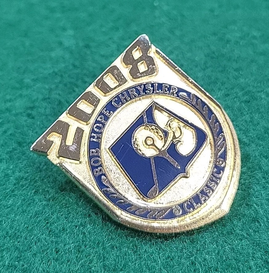 2008 Bob Hope Chrysler Classic Gold Hat Jacket Lapel Pin