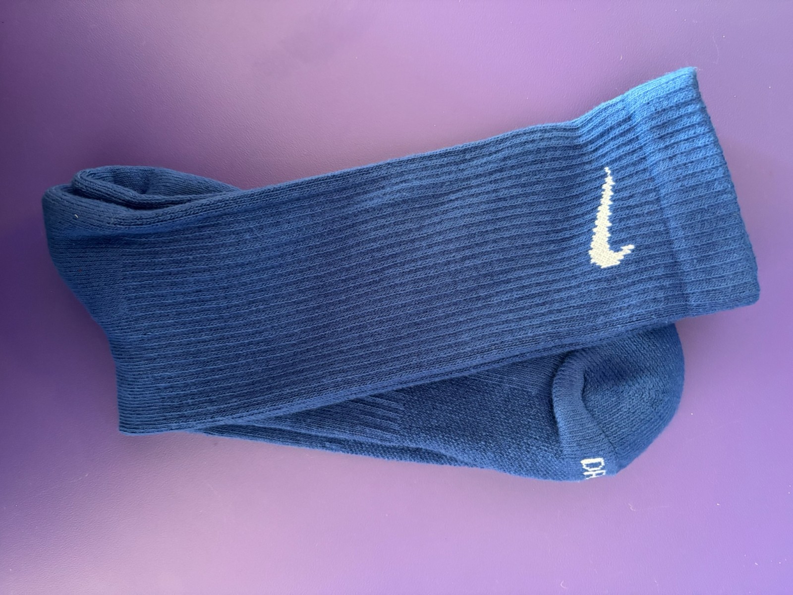 Nike Socks Blue - One Pair Only NEW Dri-Fit - blue Nike Socks team sports