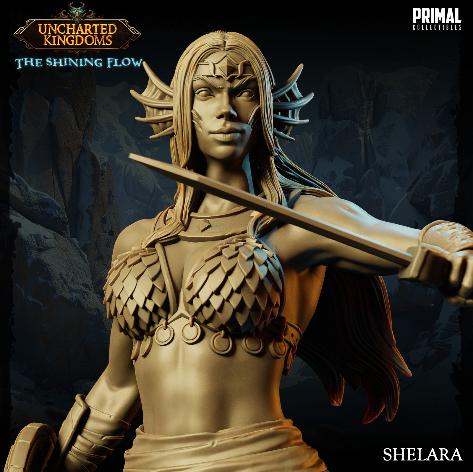 Primal Collectibles Dragonlance Gladiator Kiiri Mini 32mm