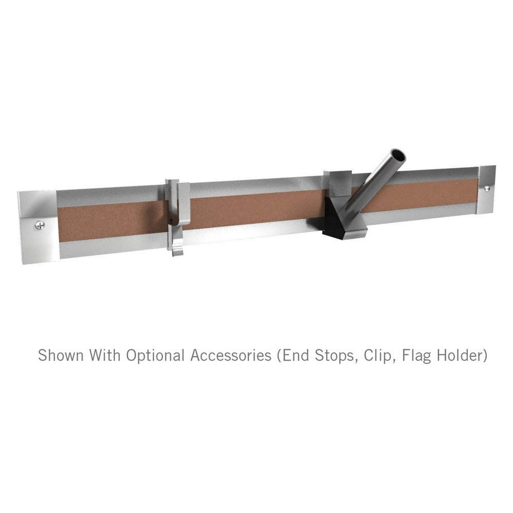 GHENT  Display Rail,Cork,96 in. W x 2 in. H 19TP97