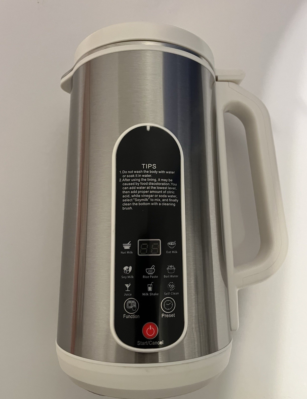 Stainless Steel Soy Milk Maker Machine (Built-in Filter) 42oz.
