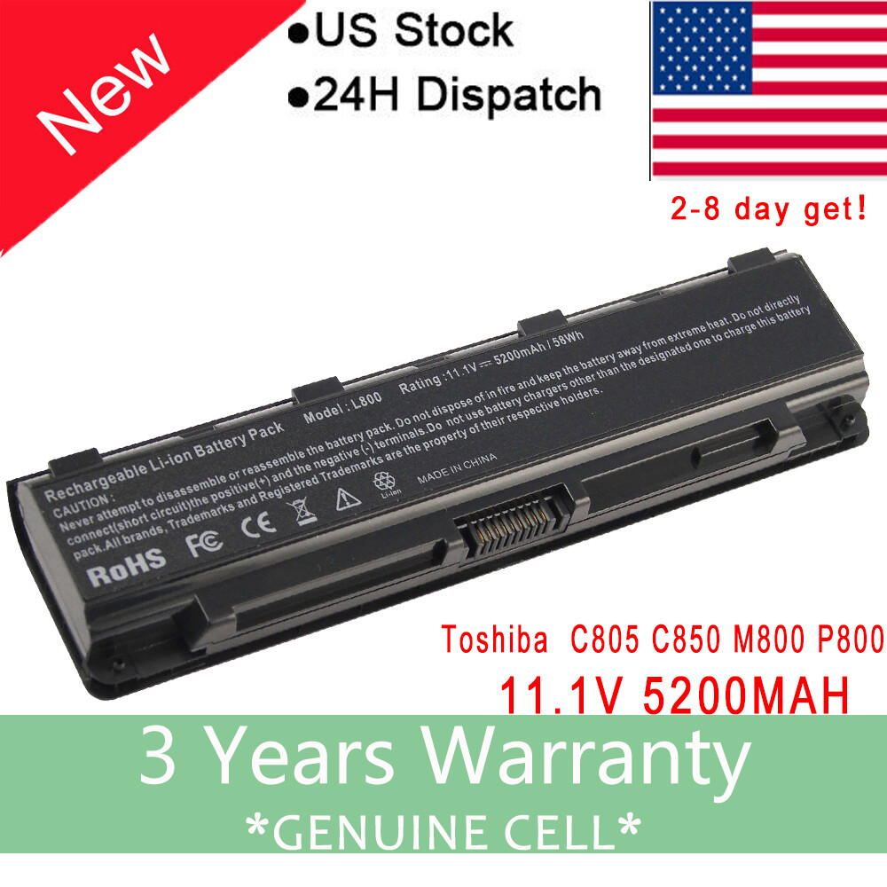 Battery For Toshiba Satellite PRO C850D C855D C870D C875D Laptop PA5024U-1BRS f1