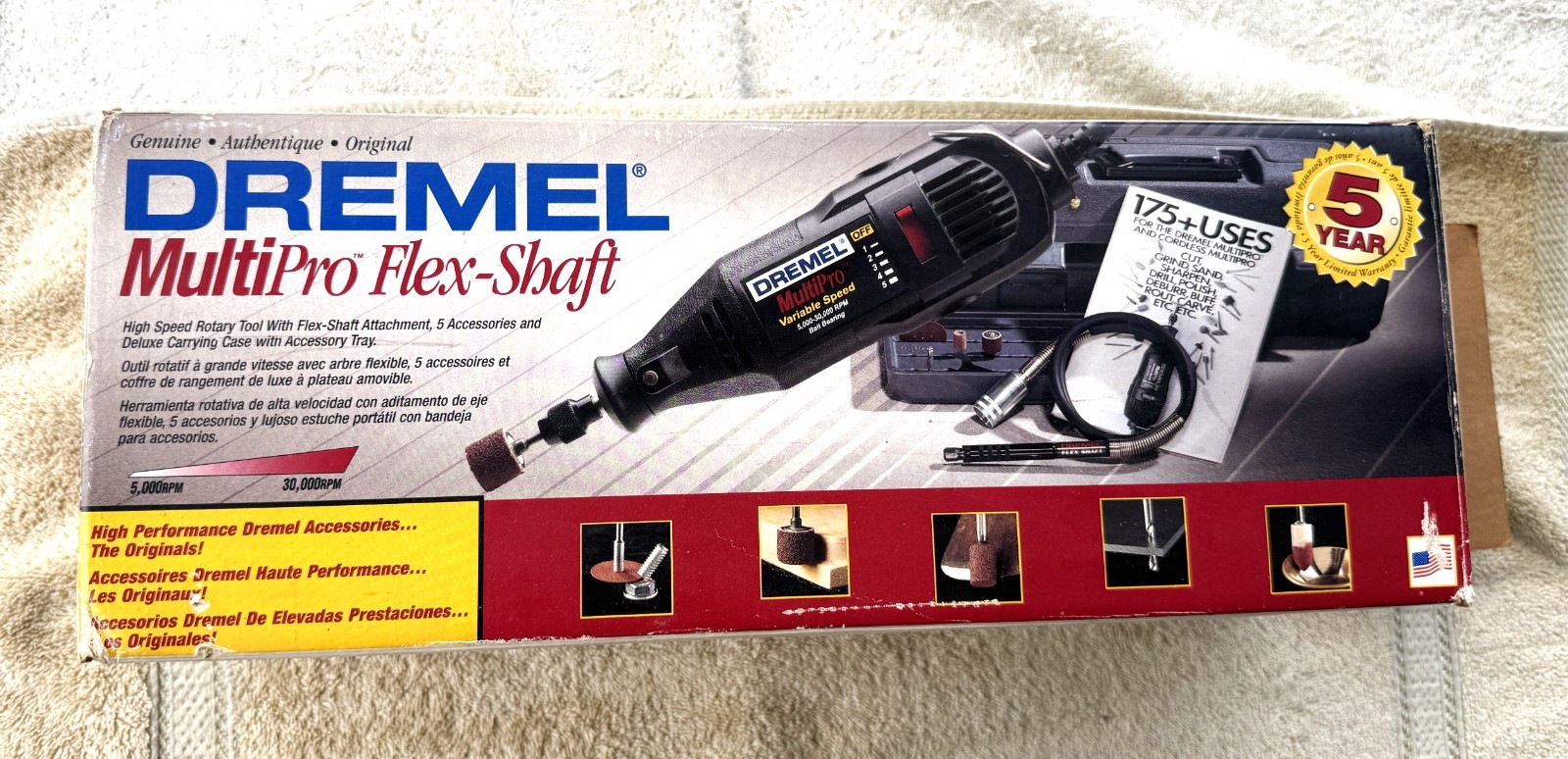 DREMEL MULTI PRO TOOL WITH FLEX SHAFT SET NO. 8951 - AS PICTURED
