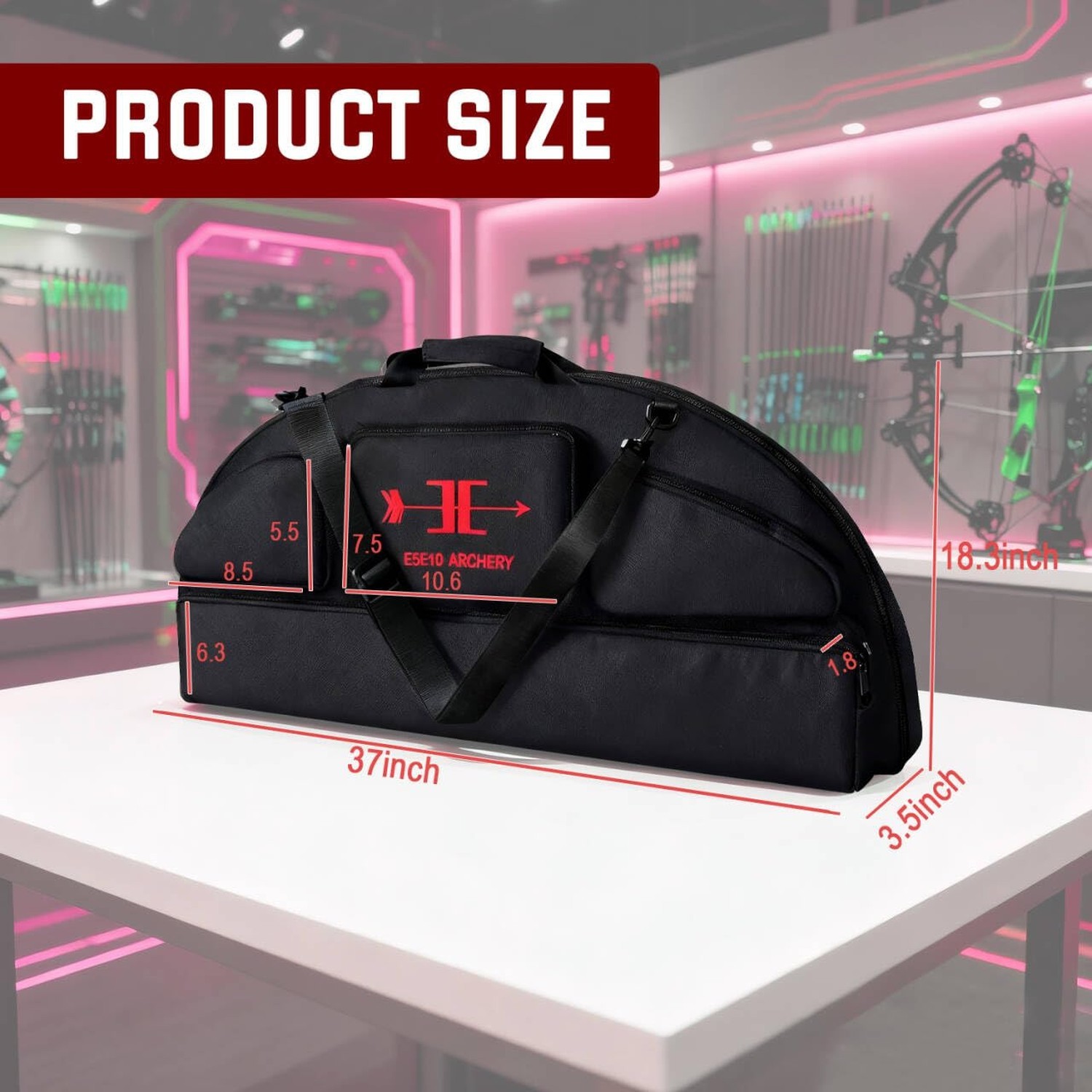 Compound Bow Case - Waterproof Lightweight Soft Padded Bow Case, 3 Multipurpo...