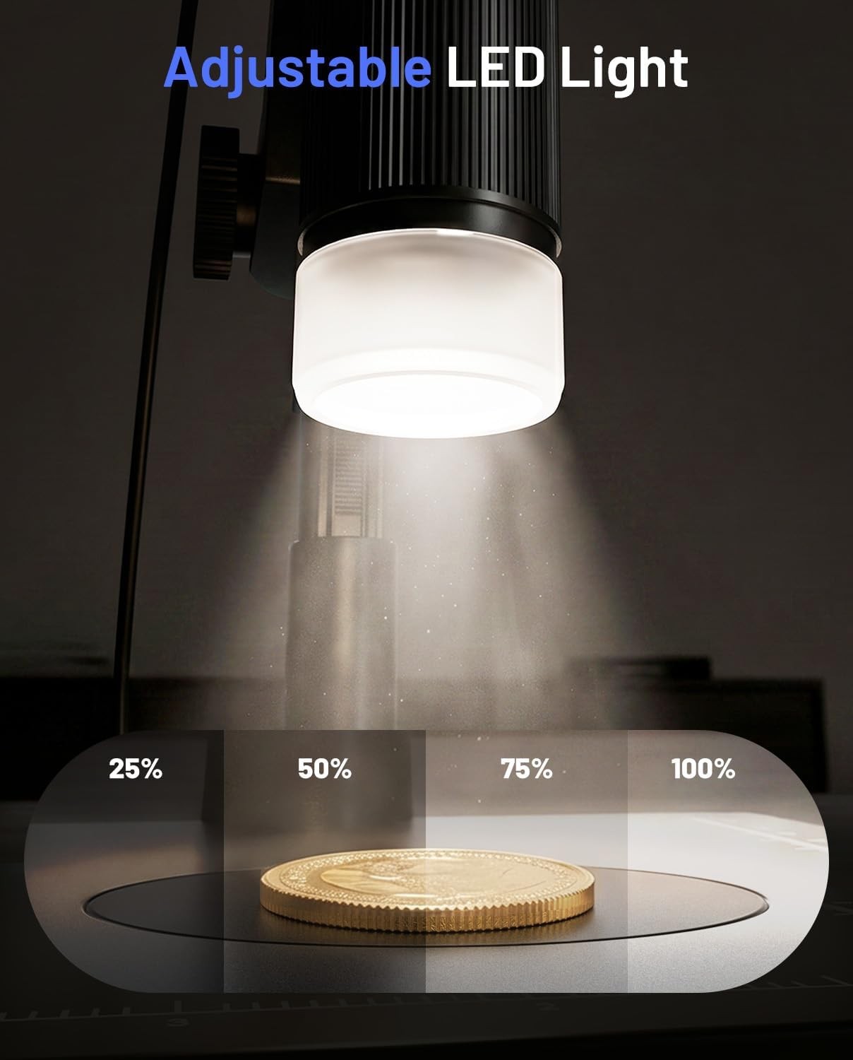 TOMLOV Coin Microscope w/ Weighing Scale 200X Digital Microscope Coin collection