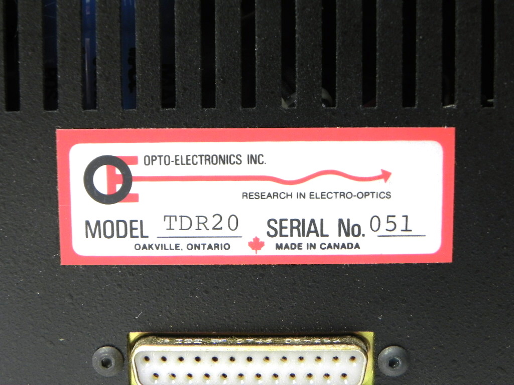 OPTO Electronics TDR20 OTDR Processing System