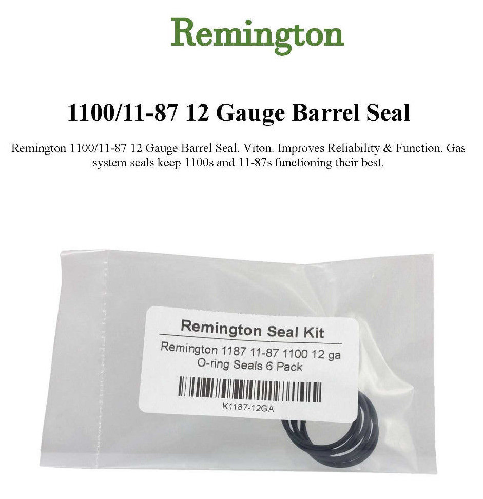 NEW Fit Remington Shotgun 1100 12 Gauge 1187 11-87 O-Ring Barrel Gas Seal 6 Pack