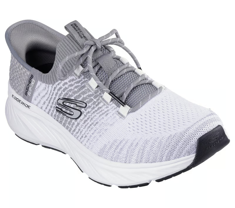 Skechers Shoes Men Slip Ins Sport Casual Comfort White Gray Memory Foam 232932