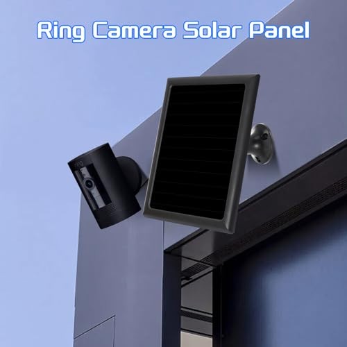 Solar Panel Charger for Ring Camera, Compatible with Ri ng Stick Up Cam
