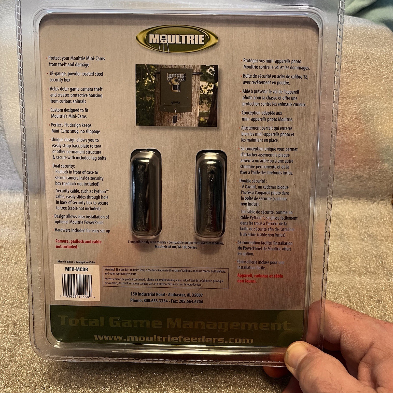 Moultrie Mini Cam Security Box NEW Compatible w/ Moultrie M-80/ M-100 Series