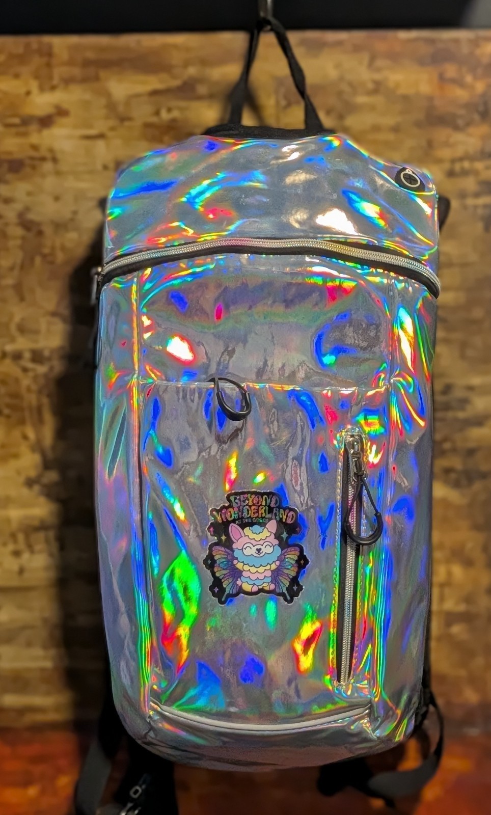 Beyond Wonderland at the Gorge Rave Festival 2L Hydration Backpack Holographic