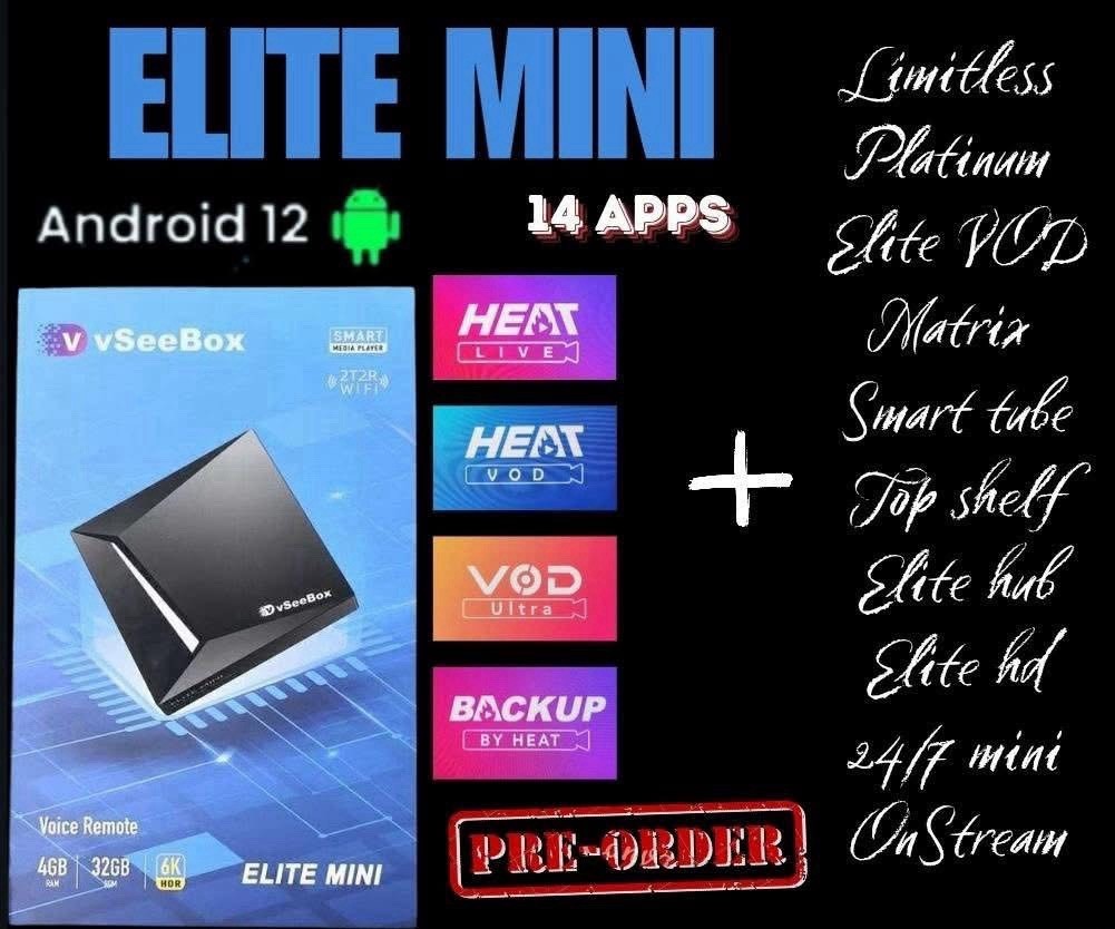 💰vSeeBox Elite Mini Media Box- Authorized Dealer - Free shipping💰