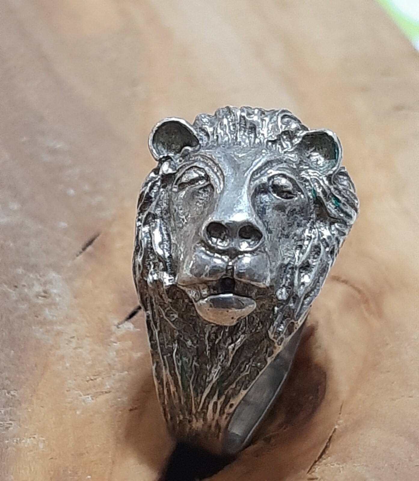 925 SILVER RING MAN SOLITAIRE SEAL LION
