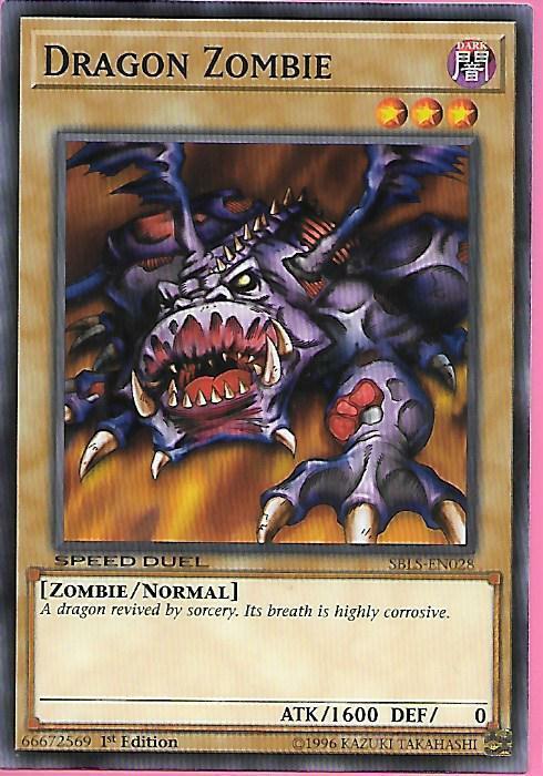 Yugioh - Dragon Zombie - 1st Edition Card