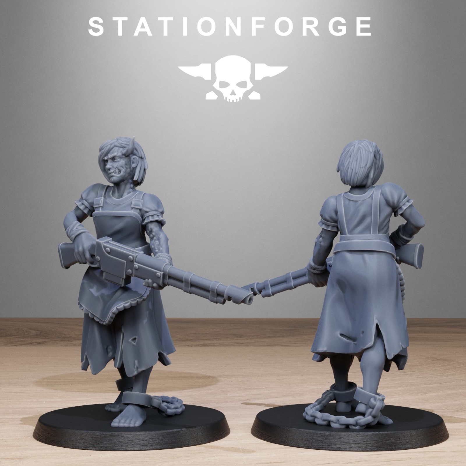 The Corrupted AbHumans from Station Forge 32mm