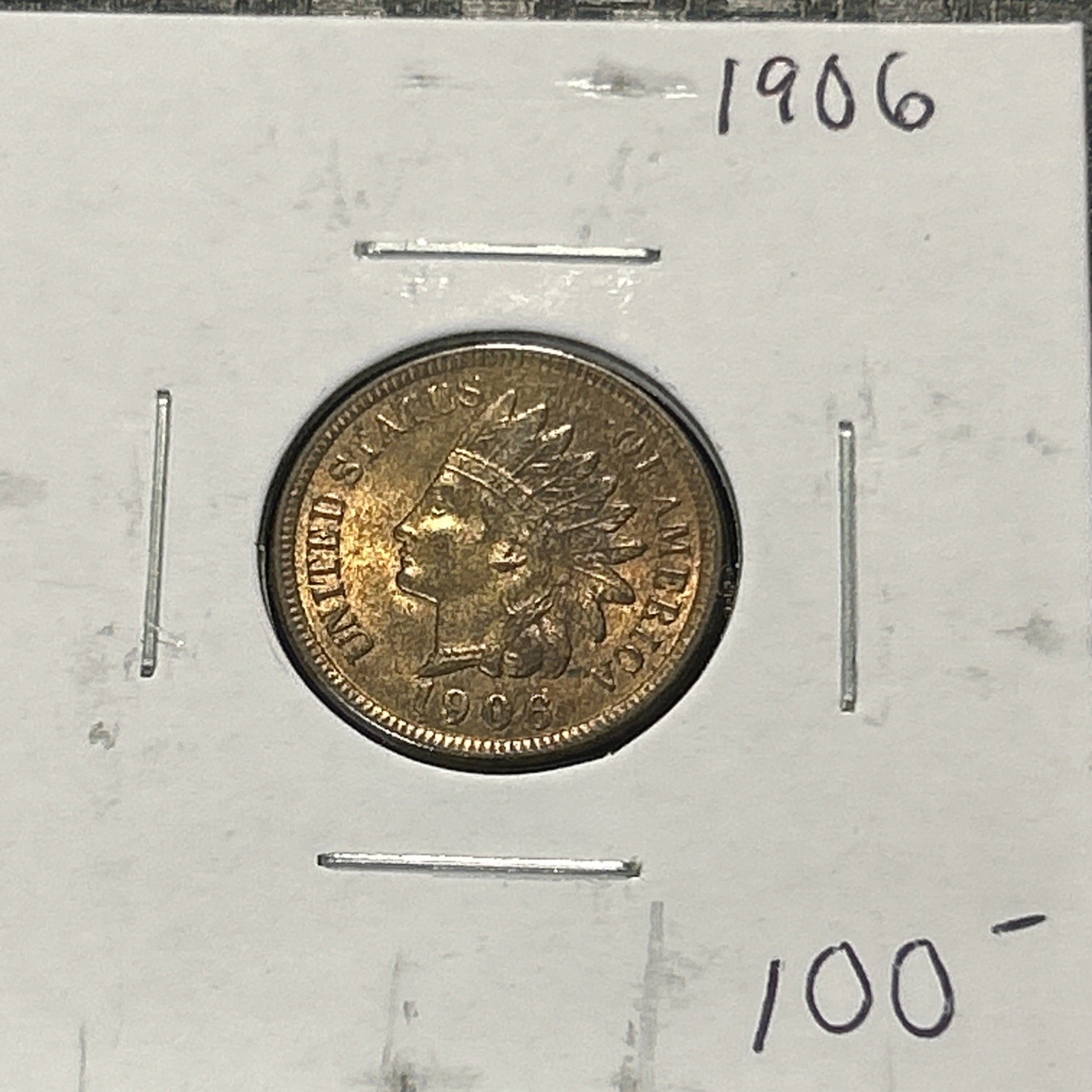 1906 Indian Head Cent Copper Coin
