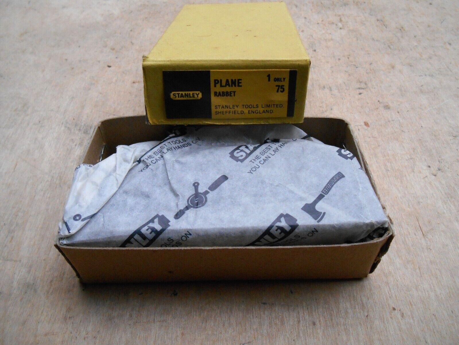 STANLEY NO. 75 RABBET PLANE , ENGLAND , NIB