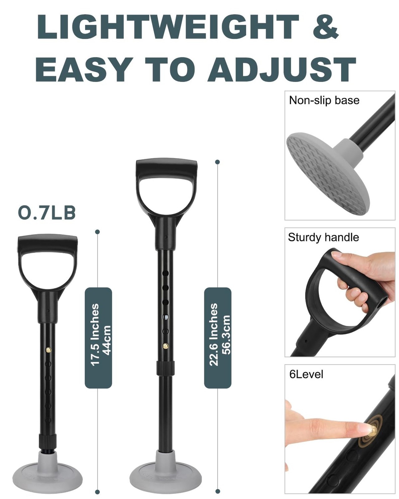 Mobility Aids Tool, Standing Aids Supports, 6 Size Adjustable Device to Help ...