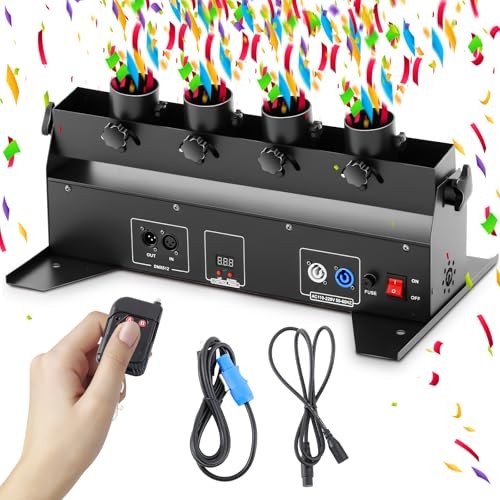 Professional Electric Confetti Cannon Machine Launcher Metal Confetti Blower