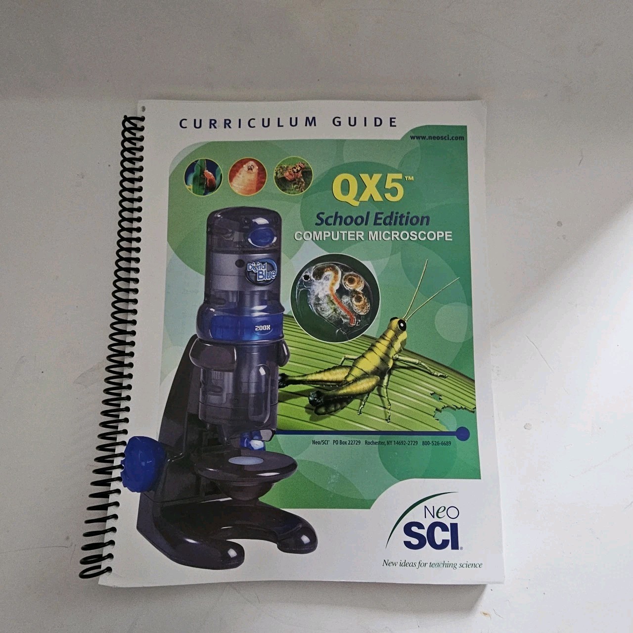 USB Digital Microscope PC Computer NEO SCI BLUE QX5 School - READ DISCRIPTION