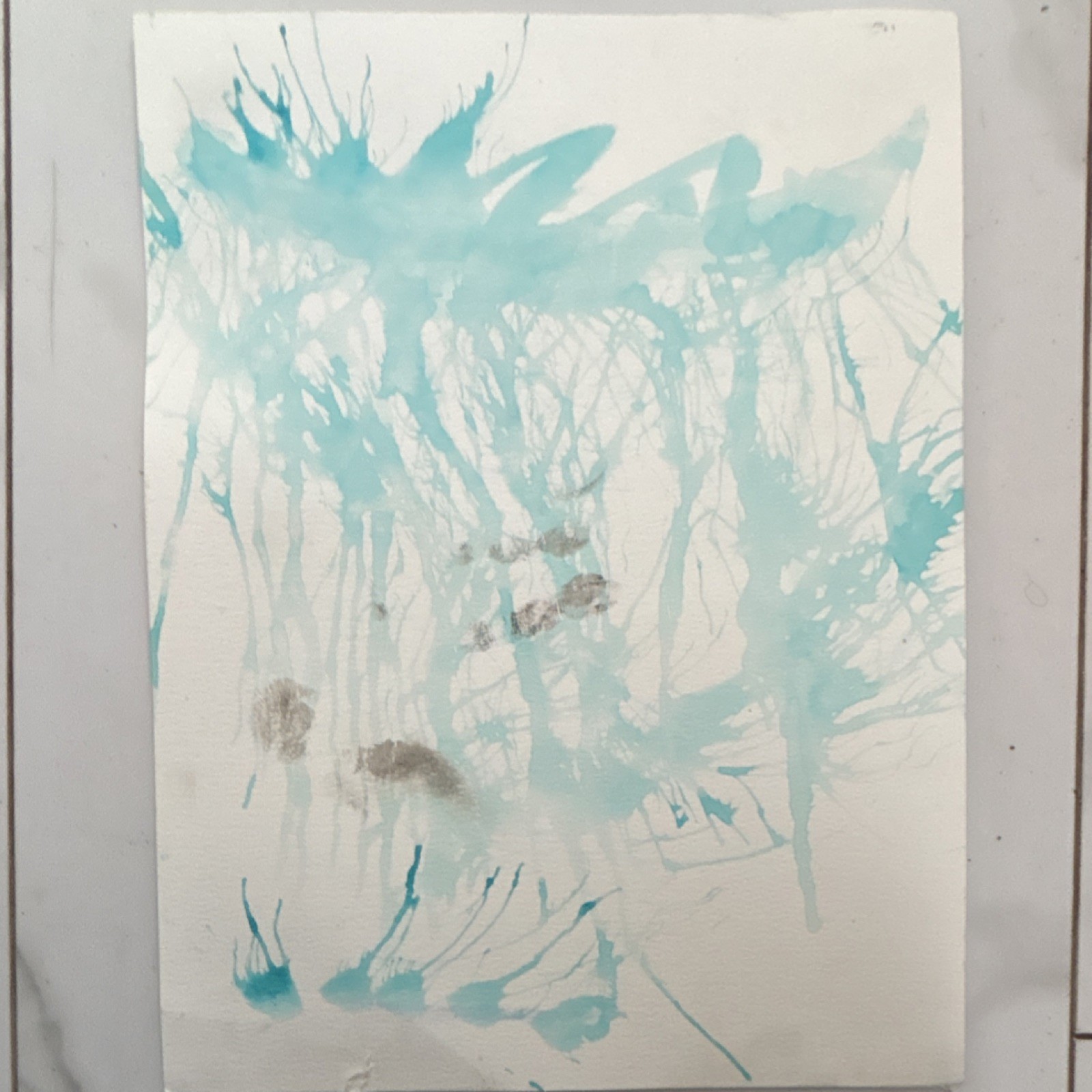 Elementary kids fundraising abstract painting