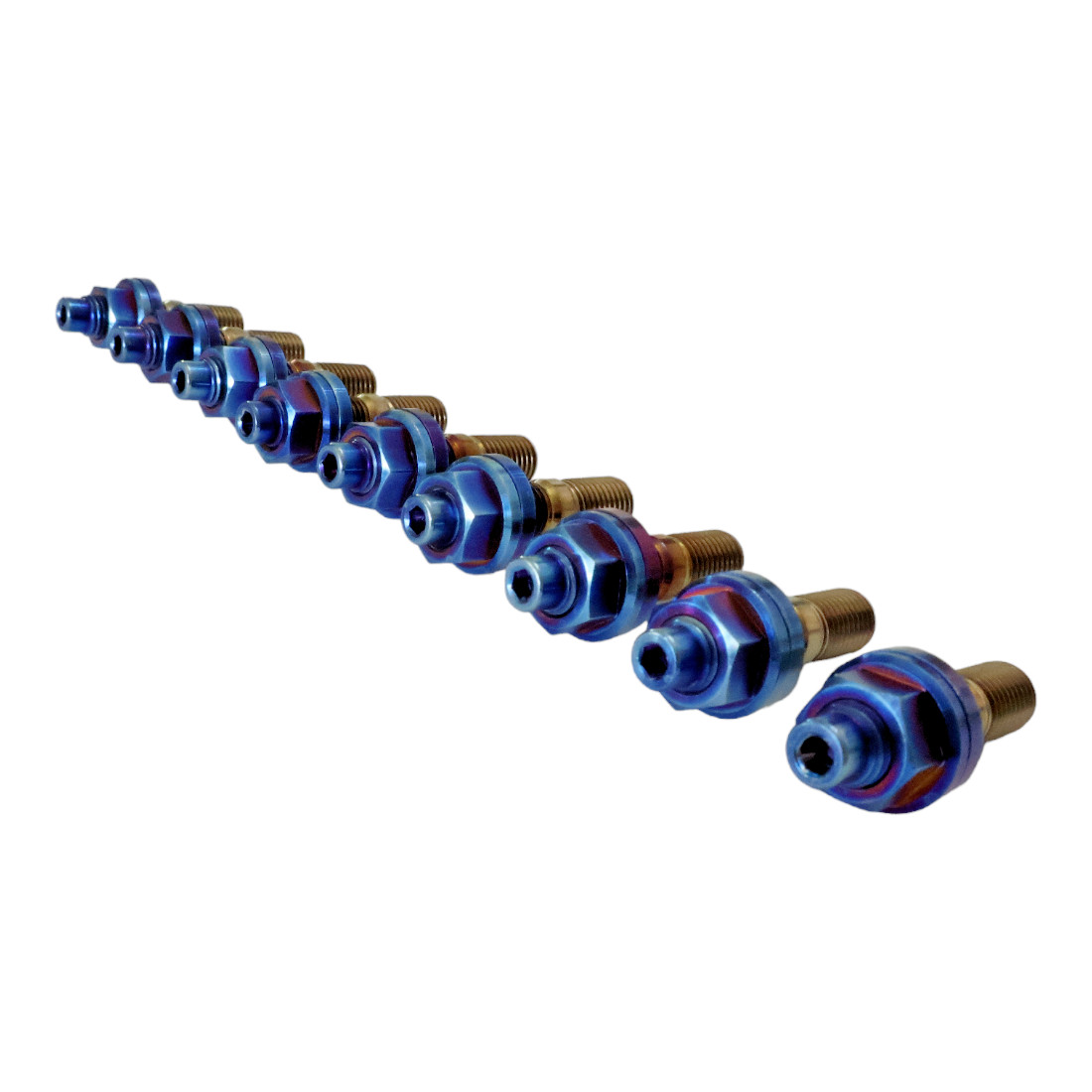 1pc SBP Titanium Exhaust Turbo Header Intake Plenum Manifold Stud Kit M8x1.25