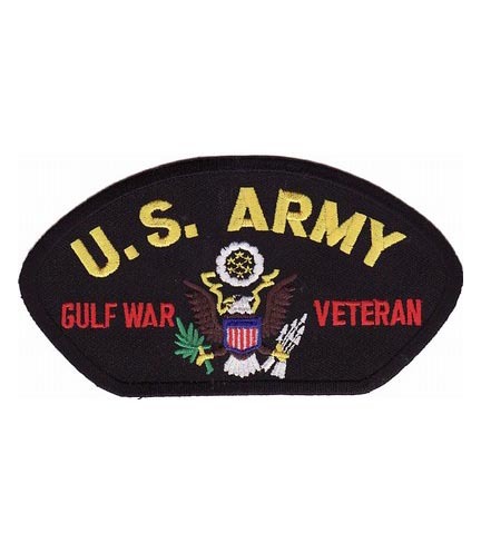 U.S. Army Gulf War Veteran Hat Patch, Military Patches