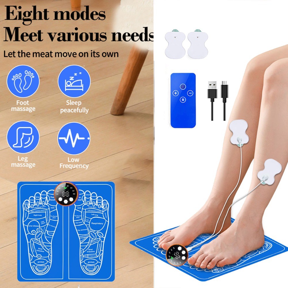 Neuropathy Foot Massager Mat EMS Muscle Stimulation for Pain Relief