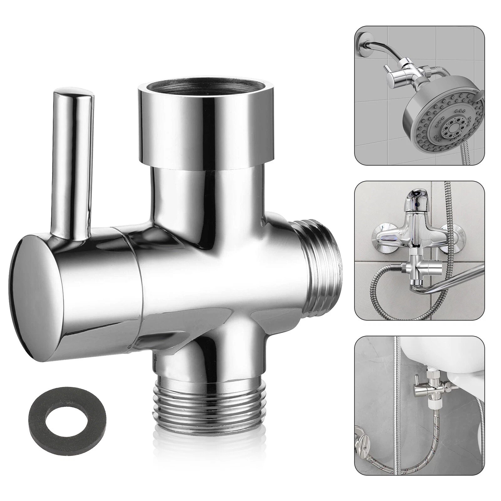 Brass Diverter Valve 1/2in Connection High Pressure Switching Handheld Fixed