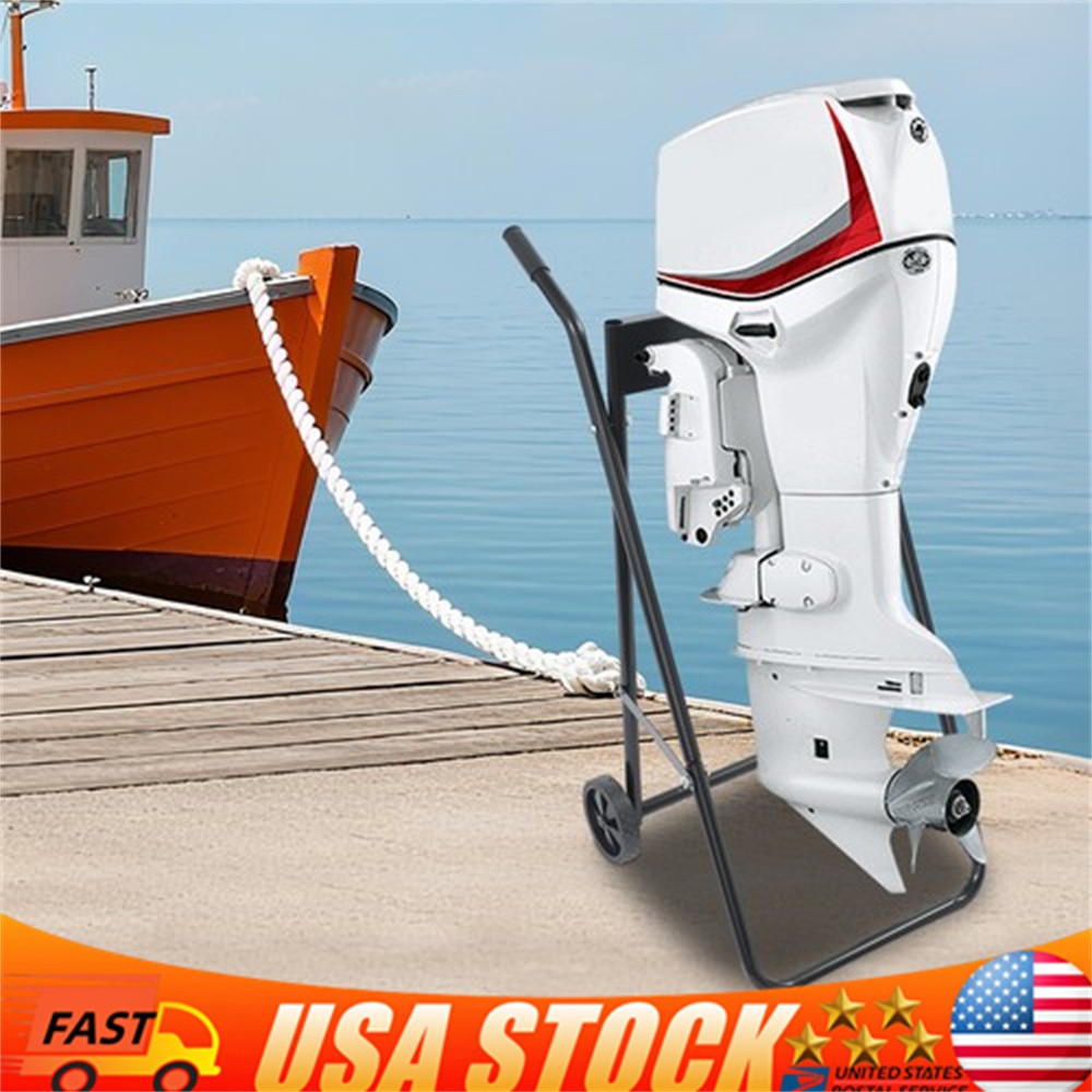 Heavy Duty Outboard Boat Motor Stand Carrier Cart Dolly Trolley Transport Stand