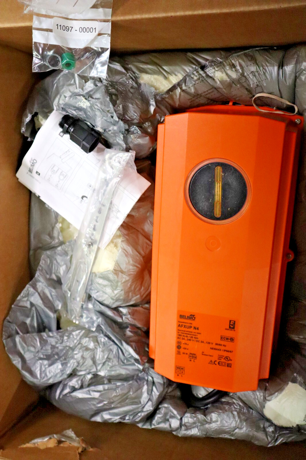 Belimo AFXUP N4 Damper Actuator 180 in-lb / 20 Nm AC 24, 240 V, 50/60Hz