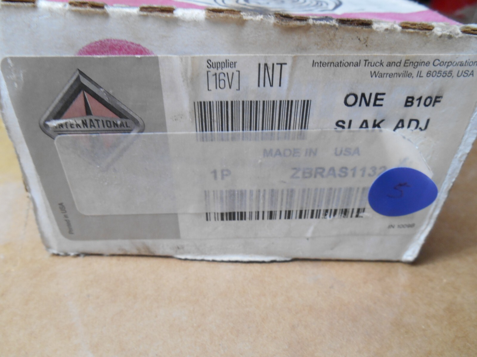 NEW, GENUINE INTERNATIONAL SLACK ADJUSTER  # ZBRAS1132
