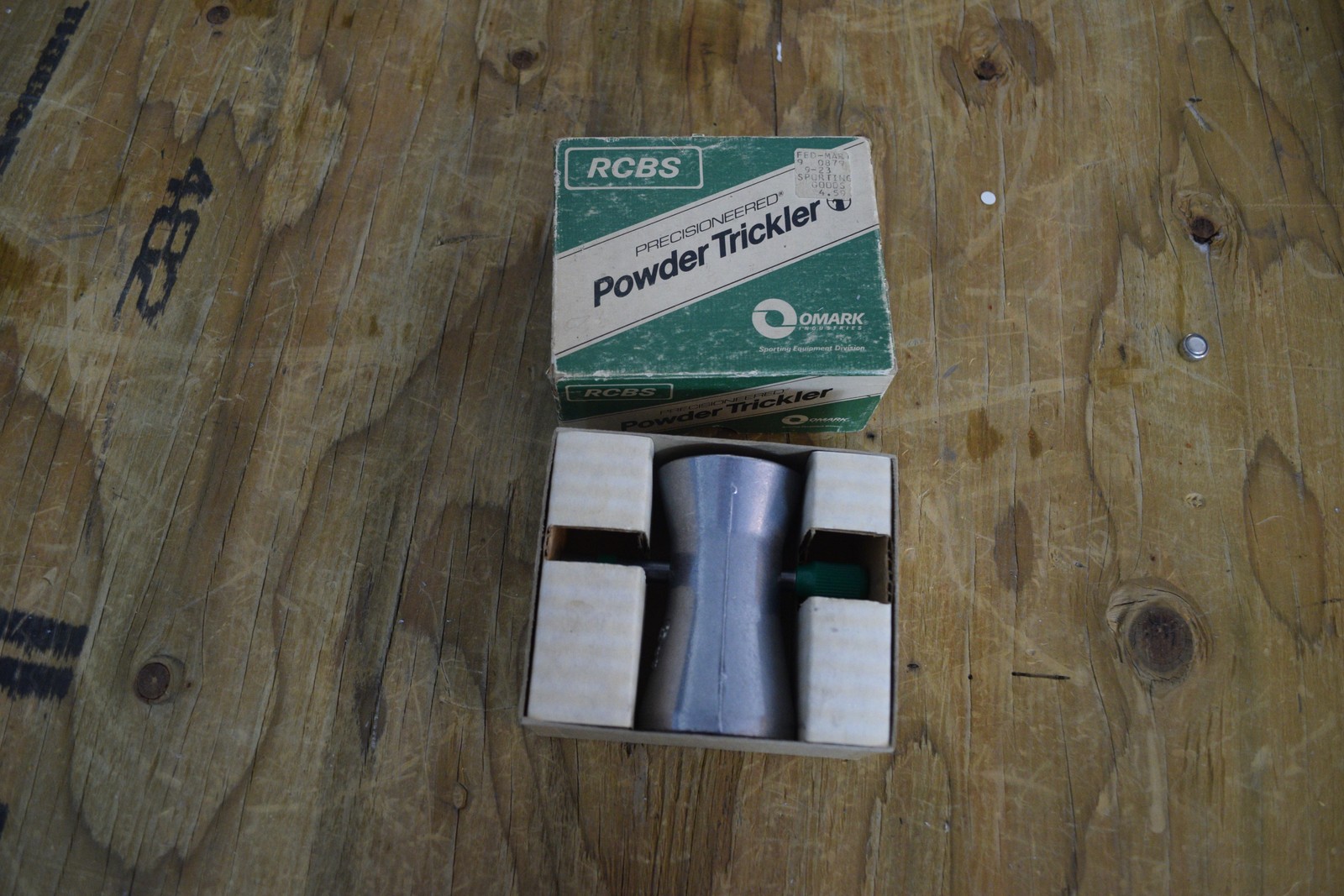 RCBS Precisioneered Powder Trickler Reloading Tool Omark Vintage Reload Supplies