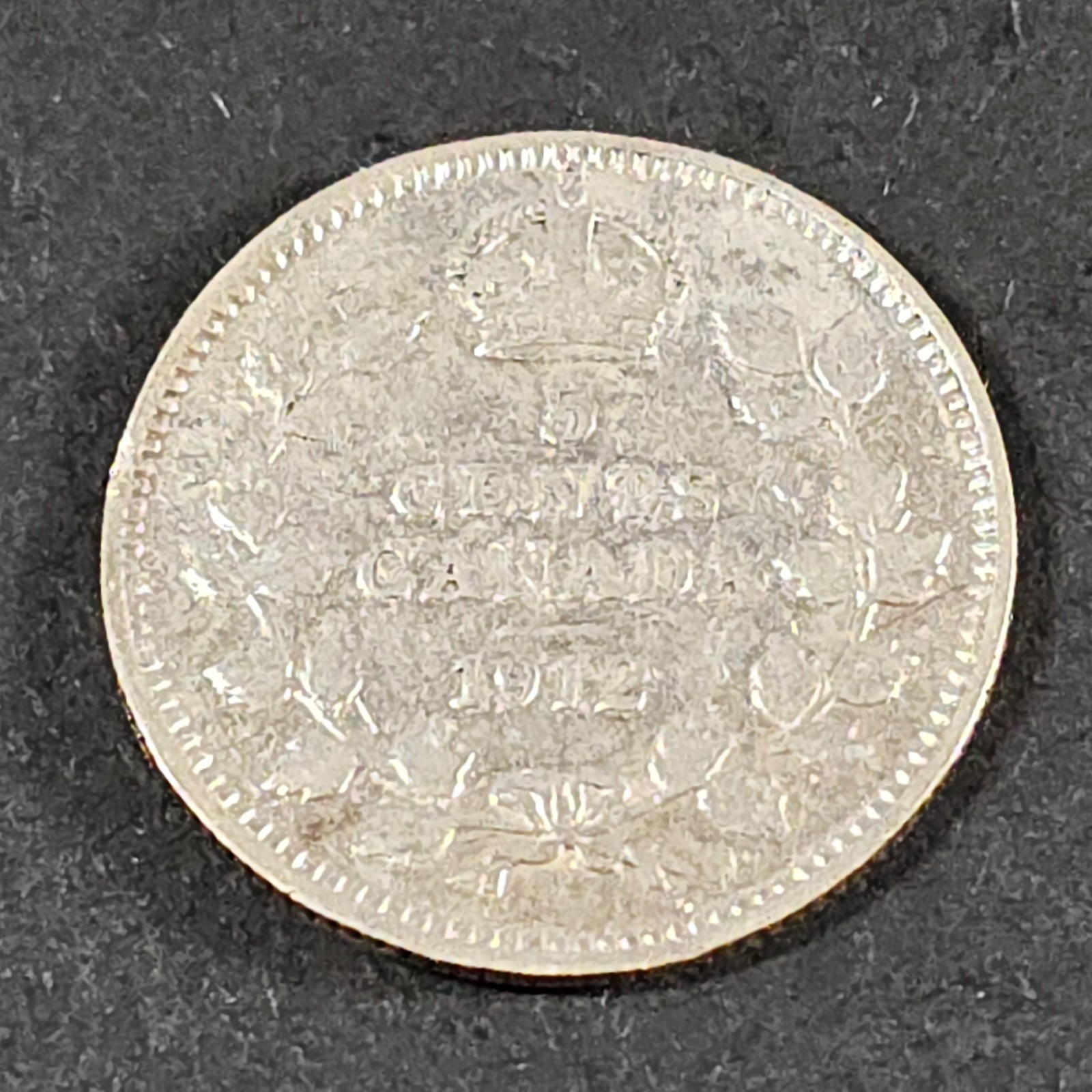 1912 Canada 5 five cents SILVER - LOW COMBINED SHIP - C5-347