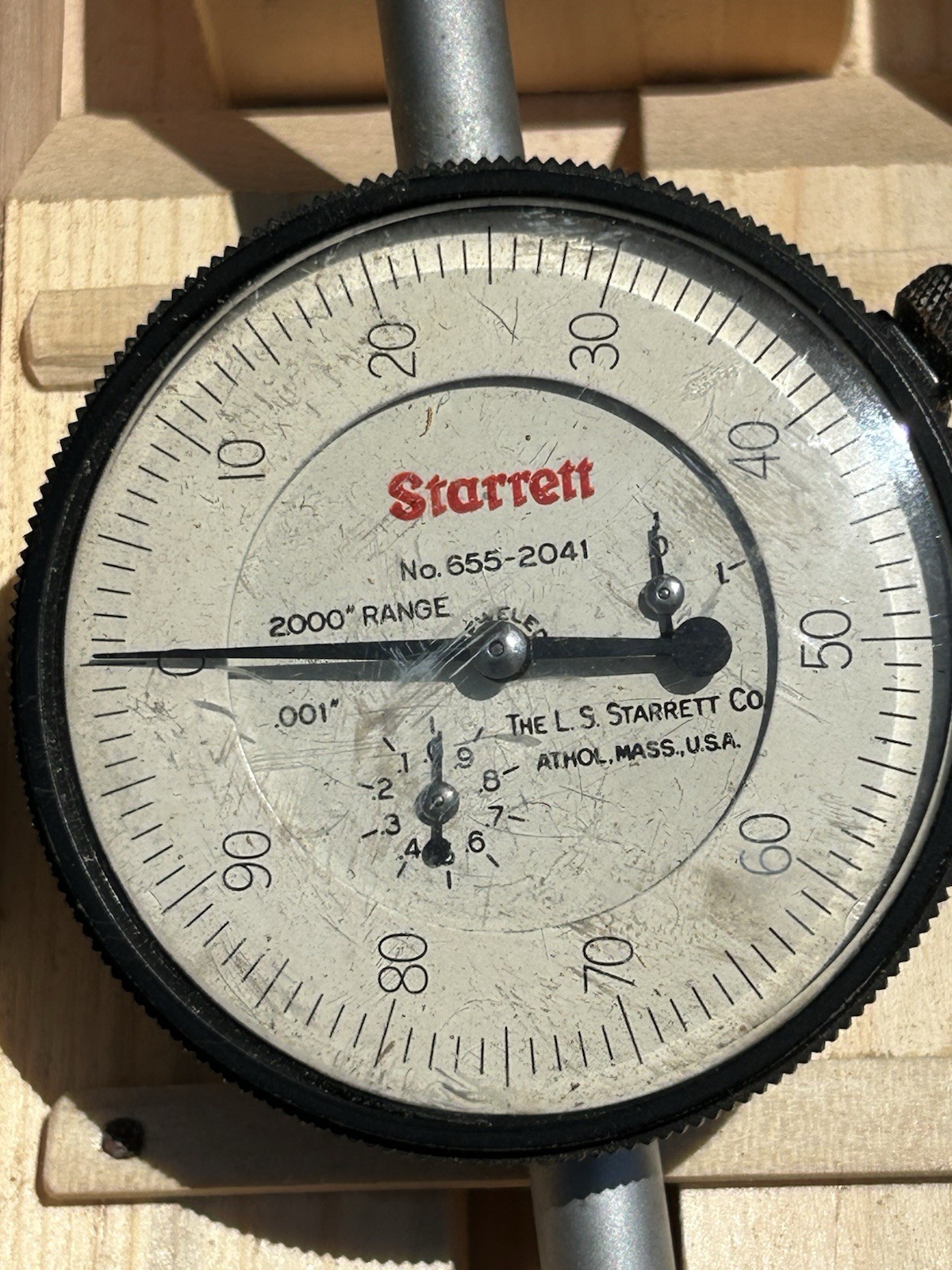 Starrett Dial Indicator 655-2041 With Case