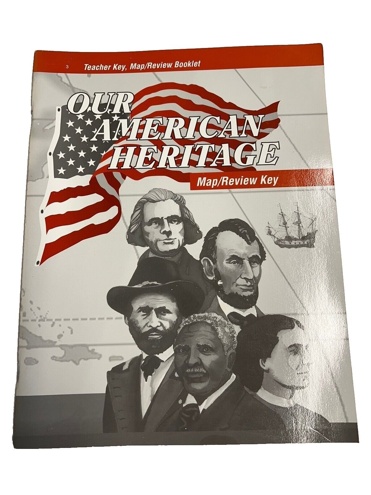 Abeka Our American Heritage Map/Review Key Third 3rd Edition~PB 26557~H3 18