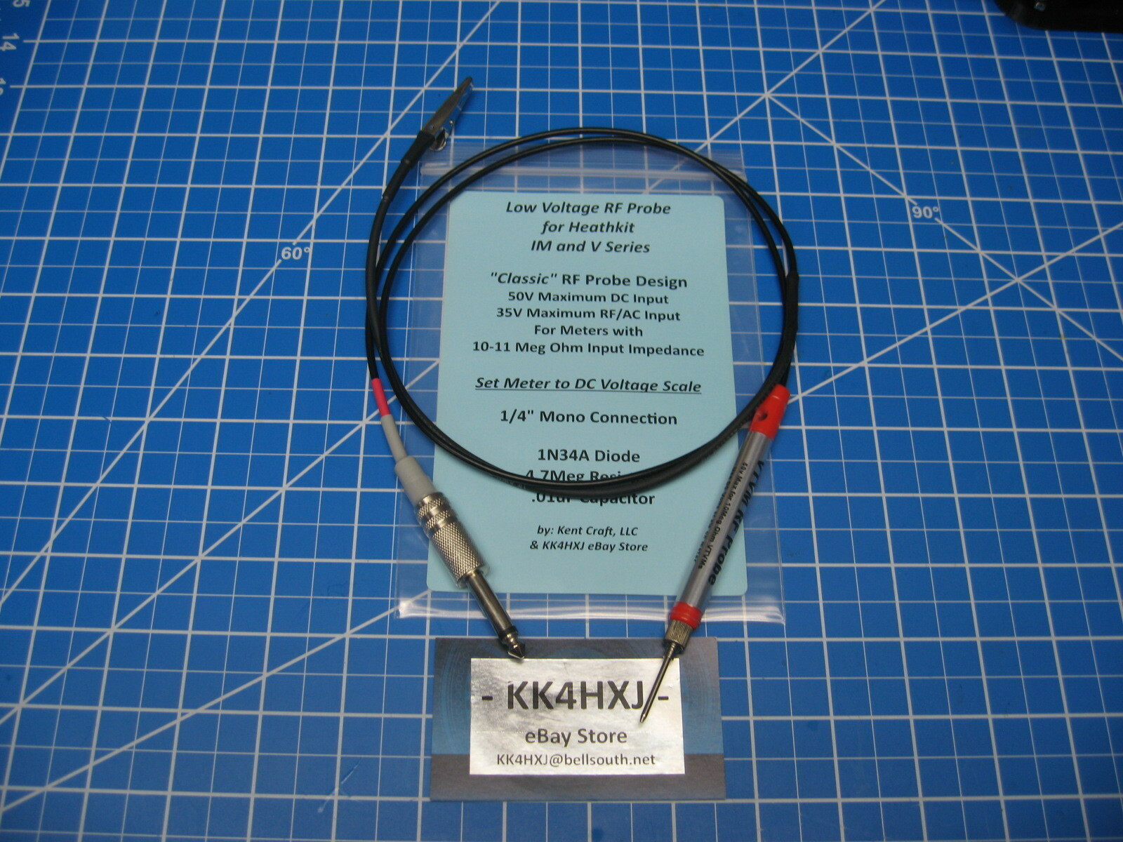 VTVM RF Probe - Low Voltage - Heathkit IM and V Series Meters V-7/IM-18 Etc