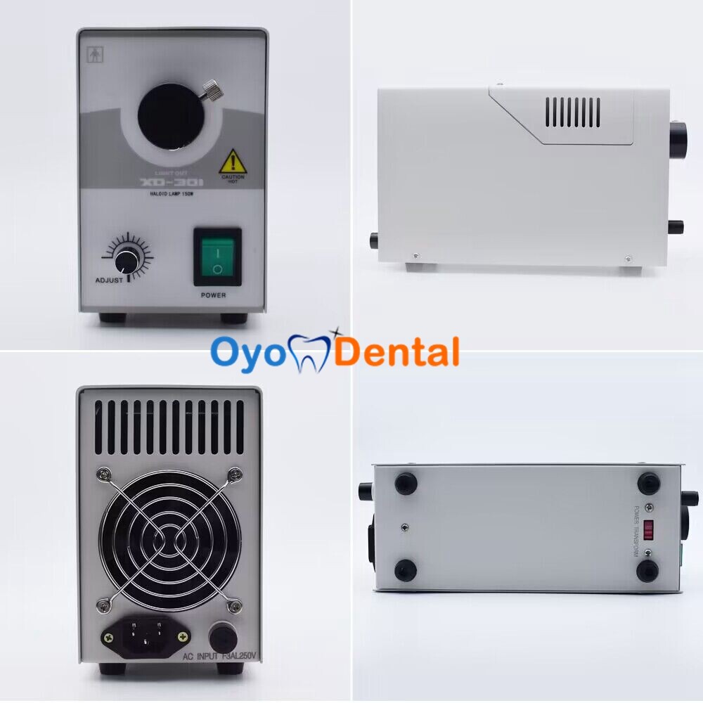 150W Fiber Optic Light Source Dental Halogen Light Source Intensity Adjustable