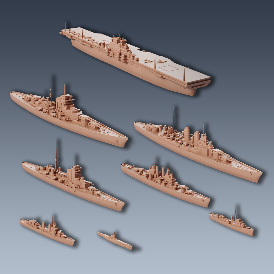 Modern Ship Miniatures 1/1800 & 1/2400 | Broadside | Victory At Sea | Admiral