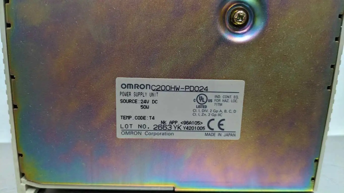 Omron C200HW-PD024 Power Supply Unit 24VDC