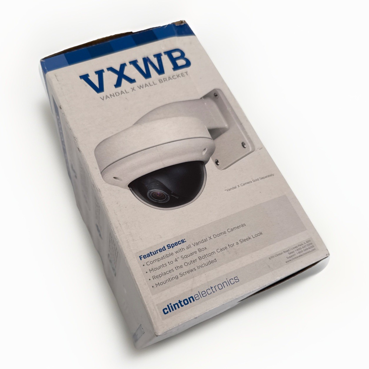 Clinton Electronics Vandal X Series CE-VXWB Wall Mount Bracket Open Box
