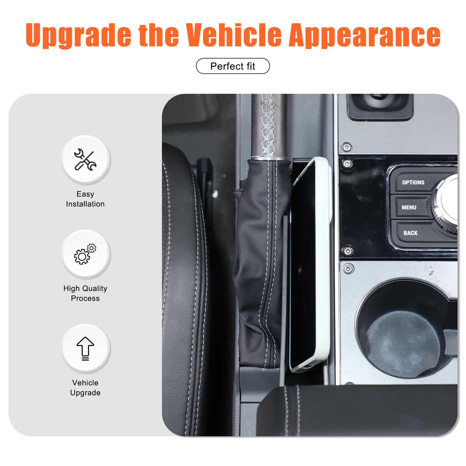 Handbrake Side Storage Box Organizer Tray Accessories For INEOS Grenadier 2020+