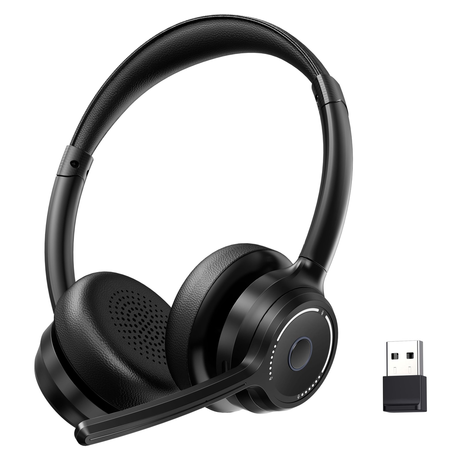 (2026 Upgraded) Wireless Headset with Mic for Work, Bluetooth Headset with No...