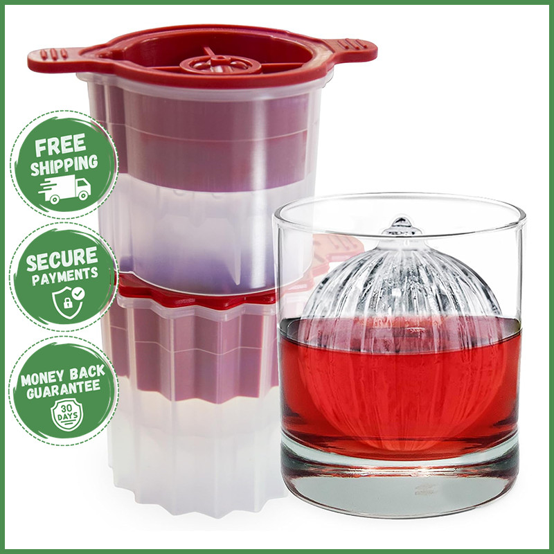 SILICONE ORNAMENT ICE CUBE MOLDS Cocktails Whiskey Holiday Beverages Drinks