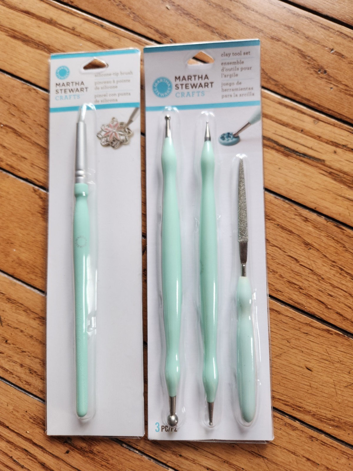 Martha Stewart Crafts Clay Tool Set & Silicone Tip Brush NEW