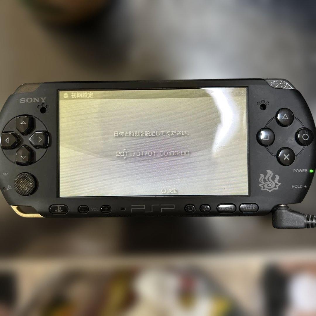 SONY PSP3000 Monster Hunter Model handheld console no box, charger