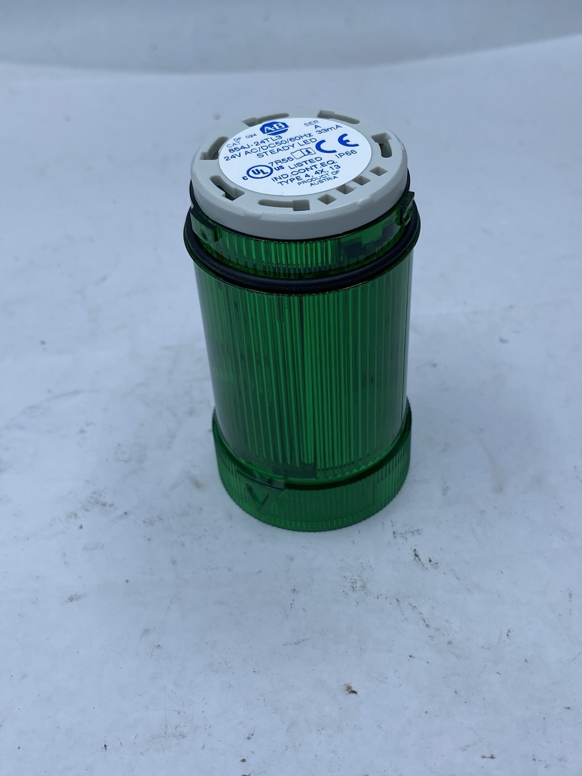 ALLEN BRADLEY 854J-24TL3 / 854J24TL3 Green Steady Led 24V 60Hz