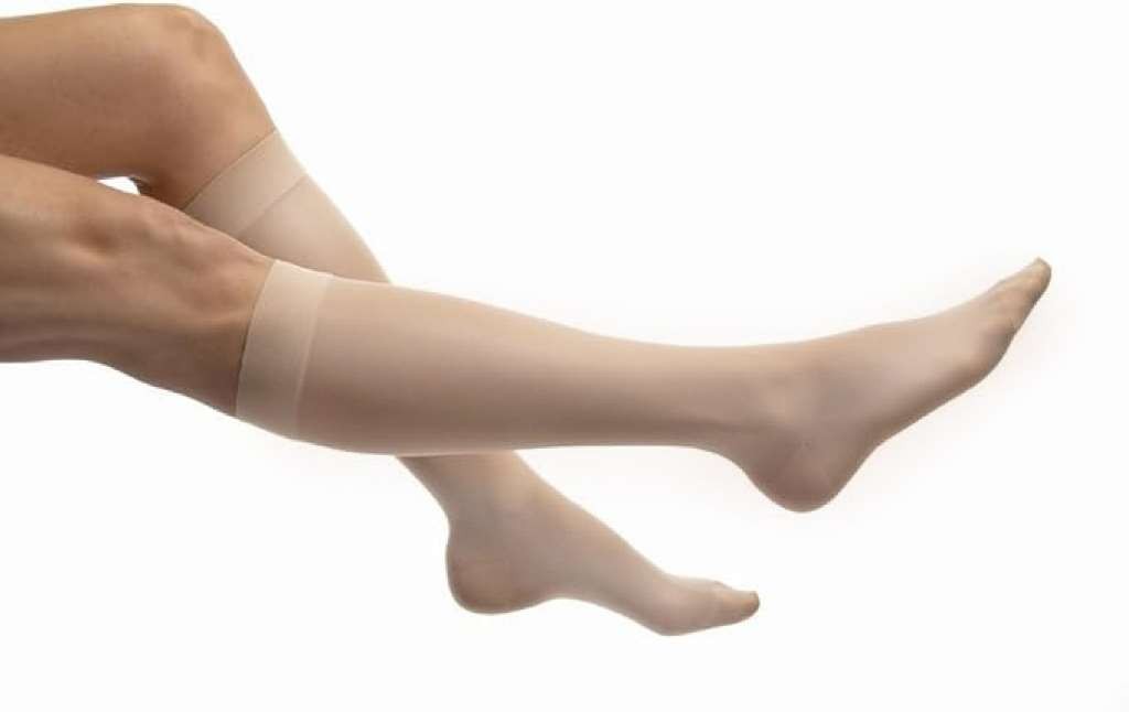 JOBST UltraSheer Knee High, Closed Toe, 15-20mmHg (Size: XL) White