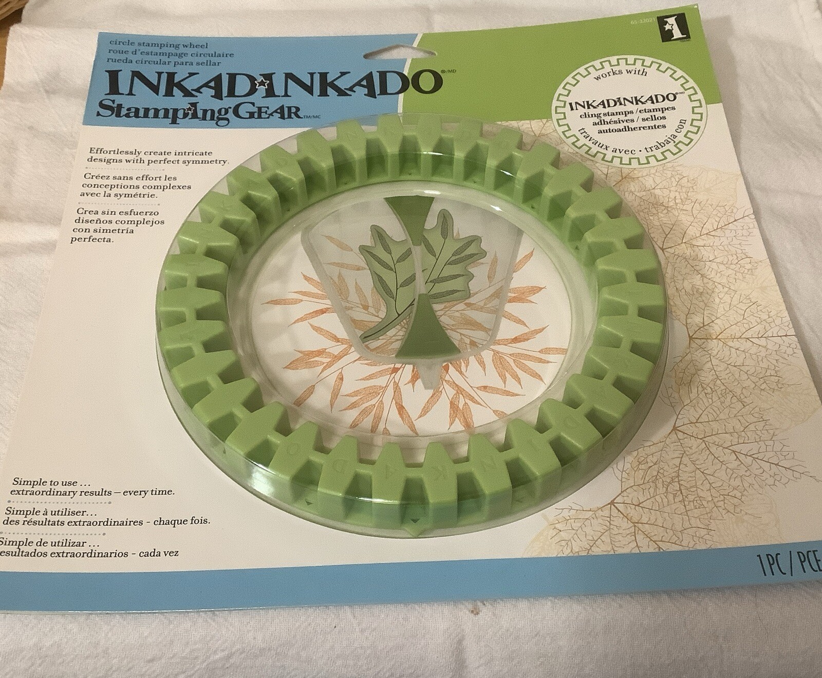 Inkadinkado 6” Stamping Gear Circle Stamping Wheel 6” New! Crafts Stamps