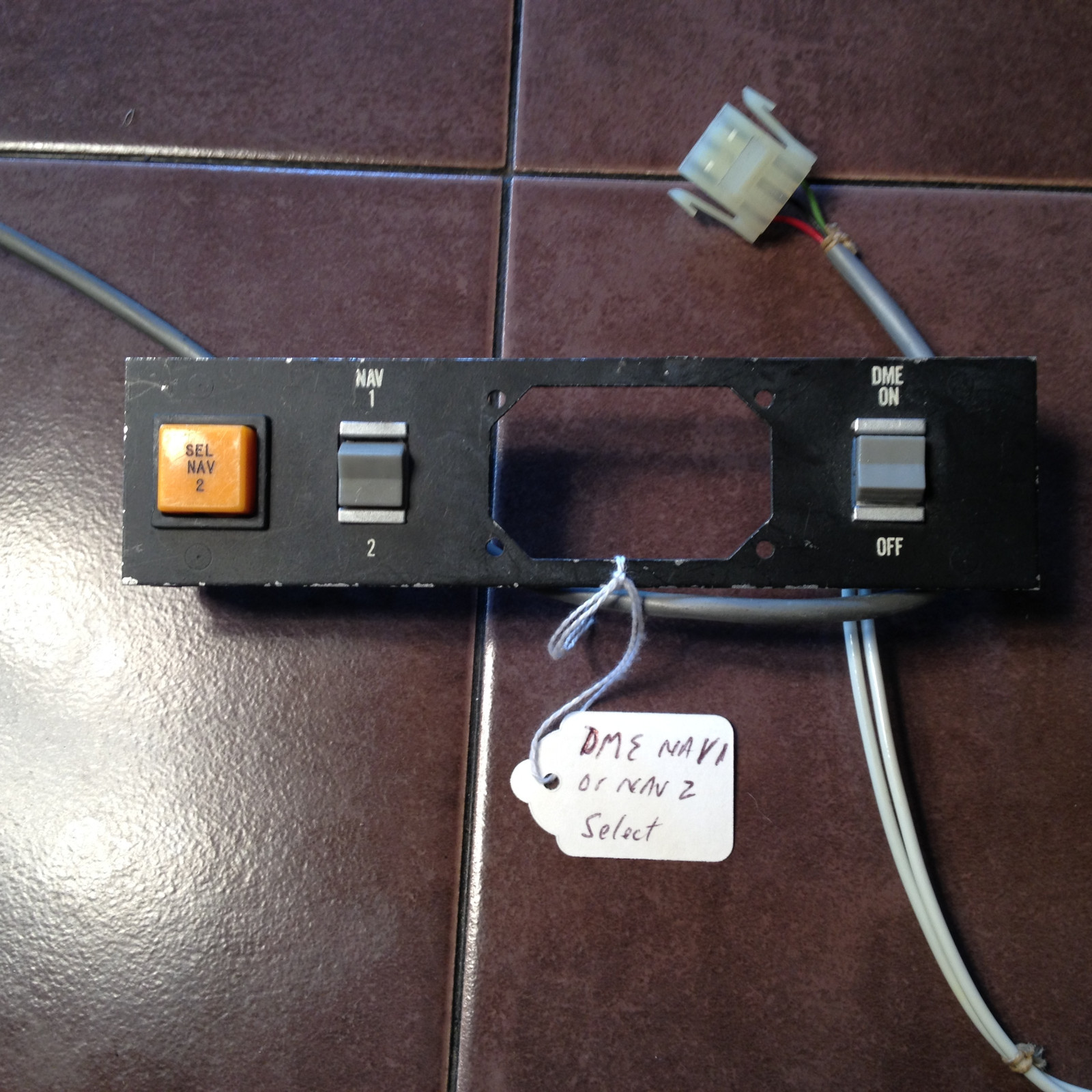 DME Nav 1 or Nav 2 Switching Panel